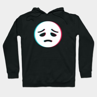 TikTok sad depressed emoji smiley White Hoodie